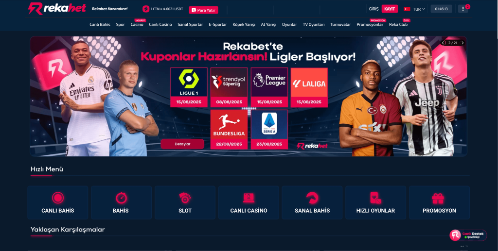 rekabet spor bahis ve casino oyunları